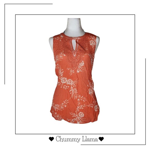 Daniel Rainn Lace Detail Sleeveless Blouse – Size M, Flowy & Chic - Picture 1 of 4